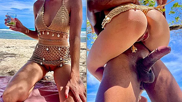Wow He Me In All Positions On The Beach With Amatrice Francaise
