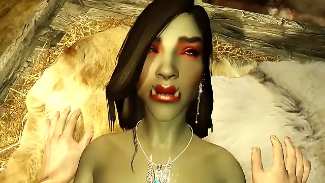 3D Orc Milf Decides To Fuck A Human Outlander Hentai