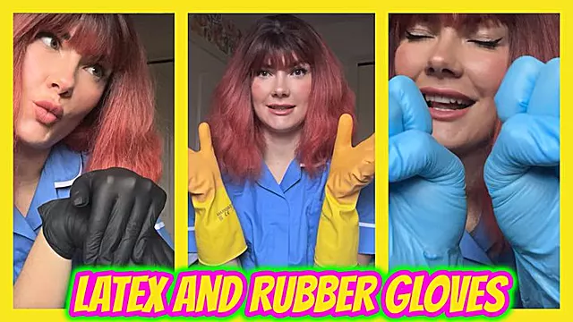 Latex Fetisch, Krankenschwester Handschuhe, Latexhandschuhe, Gummihandschuhe, Gummi Latex