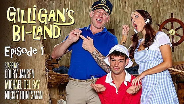 Colby Jansen, Nickey Huntsman And Michael Del Ray - Humk Captain & Nerdy Gilligan Tag Team Hot Marie-anne