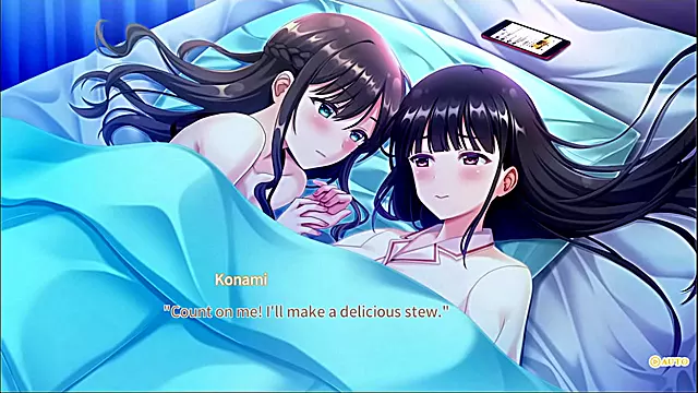 Sweet Anime Couple's Secret Kiss Leads to Passionate Bedtime Action
