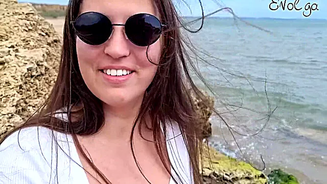 A Walk On The Beach Ended With A Blowjob And Cum On My Tits
