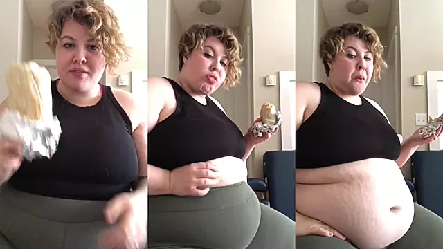 HUNGRY BBW EATS A 1.7 POUND BURRITO