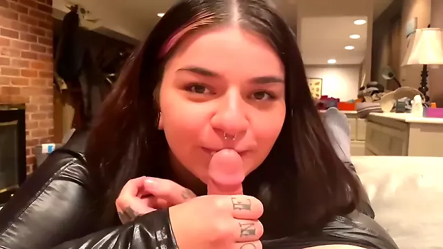Tietneuken, Zelf, Samen Orgasme, Latex, Tieten, Pik Trekken, Aftrekken Orgasme, Deepthroat, Grote Tieten Handjob