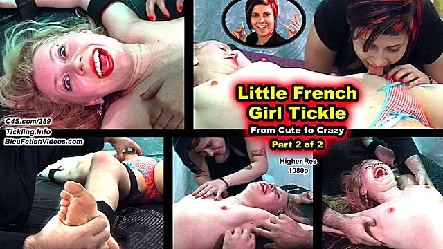 Pt 2 French Girl Tickled! with Eloine and Mistress Chloe! - Now things get intense when The Mystery Hands comes in to tickle this French girl, making her Beg in French! Sacrebleu! 1080P