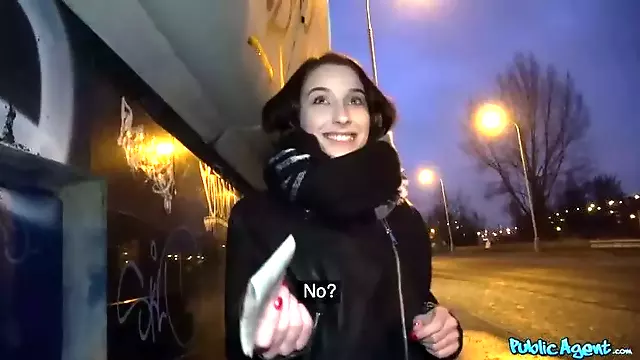 Czech car fuck after public blowjob