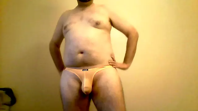 big cock masturbation video with cock ring, anal vibrator, and sexy underwear modeling