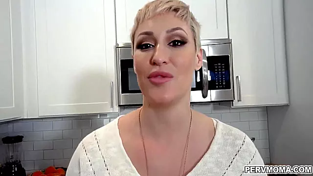 Stepson Fucks From Behind On The Kitchen Cou With Perv-mom And Ryan Keely