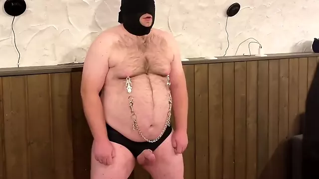 Female Domination. Ballbusting While He Stands And Endures Submissively