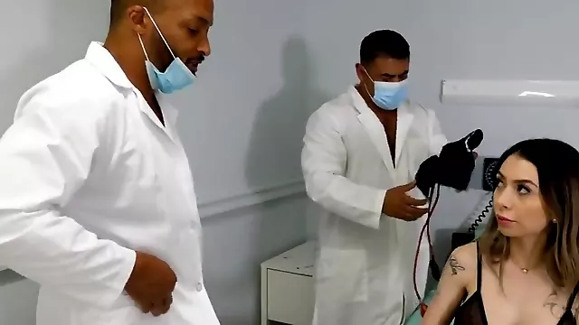 3way bisexual banging by bisex doctors for busty MILF