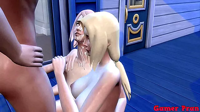 Jiraiya Joins Fans for Rough Anal Threesome with Hinata & Naruto Milf Wife