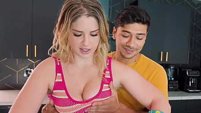Svære Pupper Knulle, Enorm Svart Kuk, Sort Squirting, Blond, Couples Threesom, Cum På Pupper