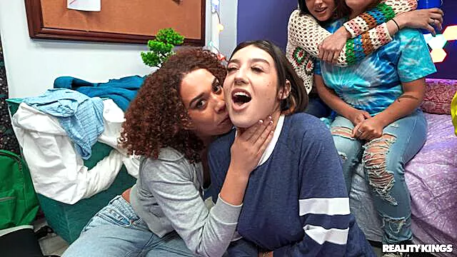 Hazel and Willow's big tits clip