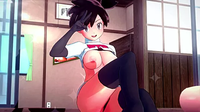 Broches Nas Mamas Grandes, Mamada No Peito, Chupando O Pau Gozado, Gozada No Peitos, Peitos Hentai