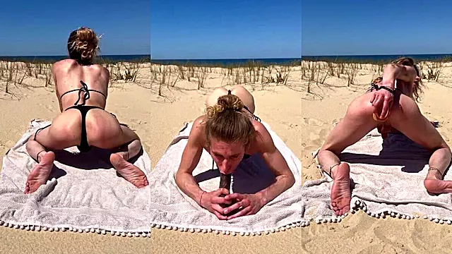 Amateur Strand, Anal Orgasmus, Strand Bikini, Wichsen Am Strand, Blond In Public, Öffentlich Blowjob