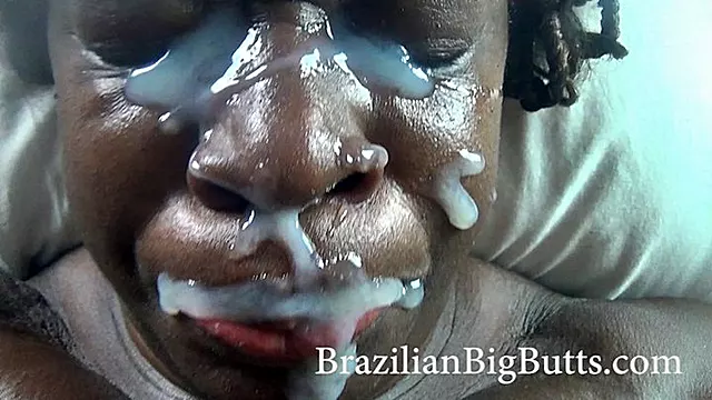 Black Bitch Thick Lips Gets Epic Facial