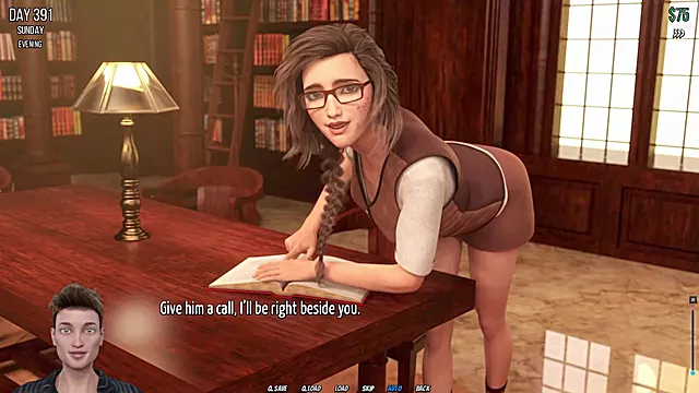 Cartoon babe struggles with photo hunt while masturbating