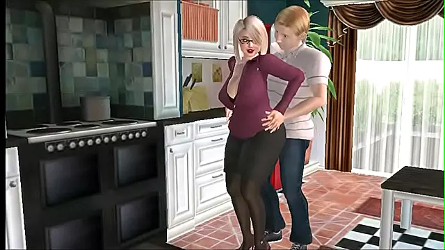 Hentay, Drsné Šukání Maminky, Mama, Domaci Sex Matka, Matka Taboo, Kreslene, Starý, Mama Sama Doma