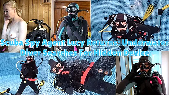 Scuba Spy Agent Lucy Returns: Underwater Diver Searches For Hidden Device - MOV