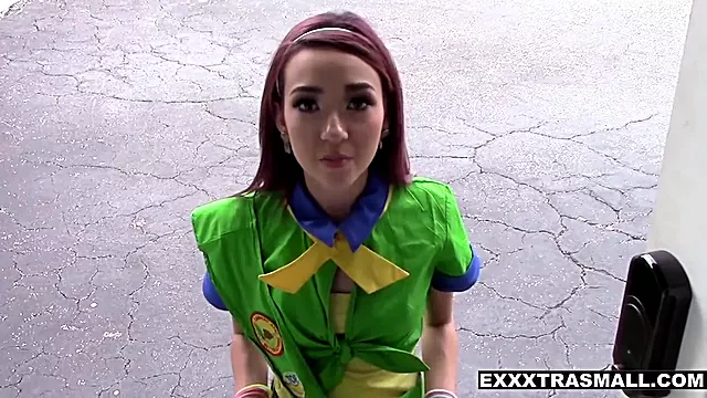 Tiny Girl Scout Rides Cock To Sell Cookies