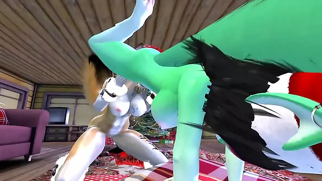 Strapon yiff, lesbian strapon