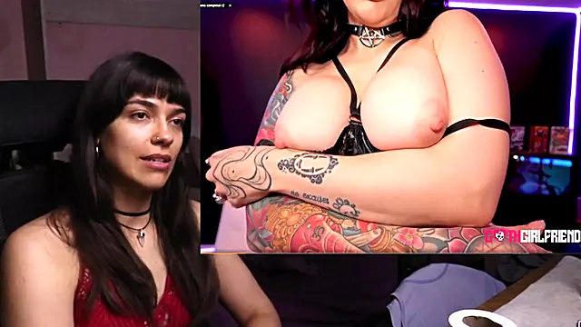 Beautiful tattooed brunette having hard sex