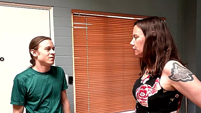 Long-haired lad Conor is fucking his stepmom Eileen