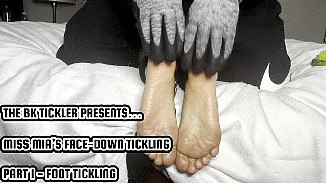 MISS MIA S FACE-DOWN TICKLING - PART 1 - FOOT TICKLING