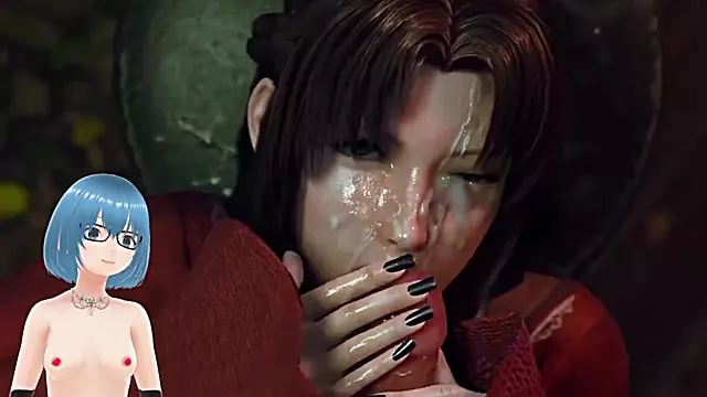 Deepthroat anime reaction explodes in pulsing heat