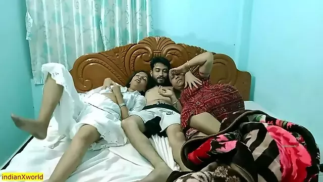 Indian hot beautiful sister shared boyfriend and hot XXX group sex!! sister sex