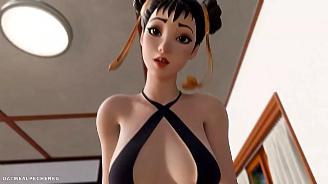 Chun-Li Rides Your Cock Hard for Rough Creampie Orgasm POV