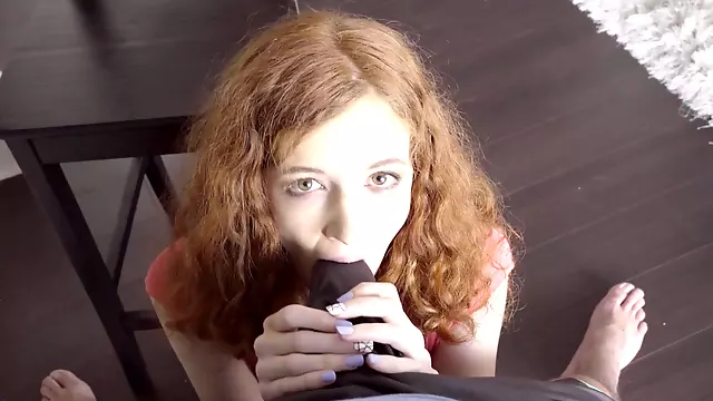 Ginger Abby Rains wants to watch her stepbrother dominate her greedy twat