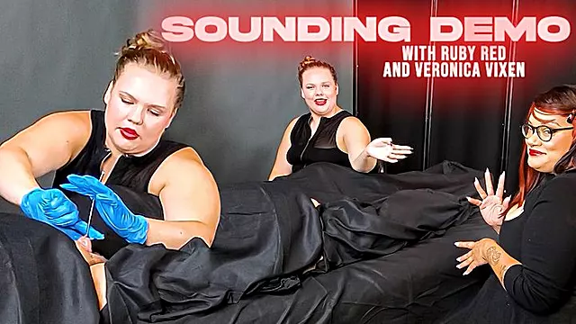 Sounding Demo with Ruby Red and Veronica Vixen 4k