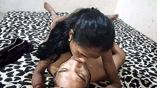 Indian Bhabhi Blowjob Sucking Stepbrother's Big Black Dick and Cum Swallowing