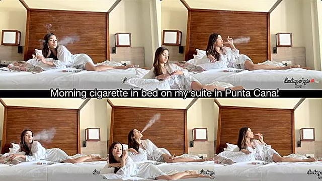 Roken Cigarette, Goedemorgen, Lekker Pijpen, Satijn Nachtkleedje, Mooi, Roken Mooie, Legging, Juicy Men