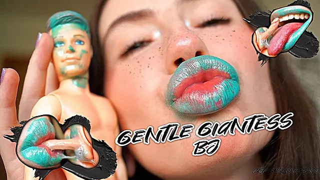Gentle Giantess Minty dirty kiss and BJ