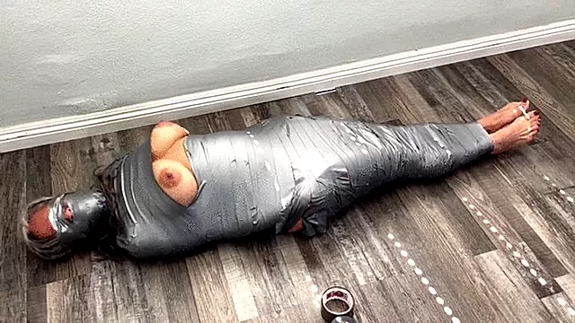 Mummified and Thoroughly Gagged in the Empty House, Part 5 -avi