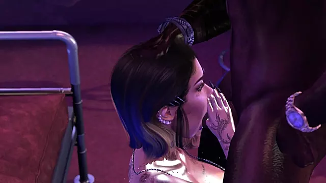 SECOND LIFE - Slut Secretary fucks her boss at the club!