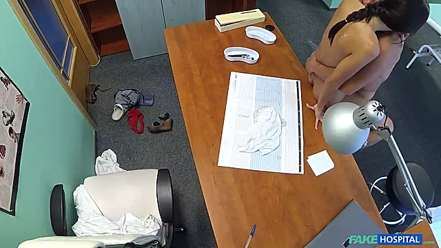 Desperate russian teenie prizes doctor with hard sex - faux polyclinic