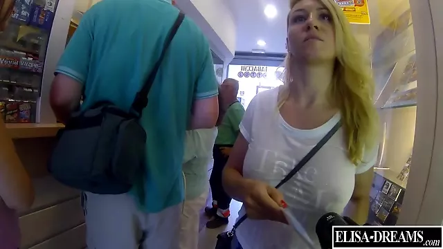 Schönheit, Grosse Busen Flashen, Dicke Titten Große Fotzen, Blond In Public, Muschi Flashen