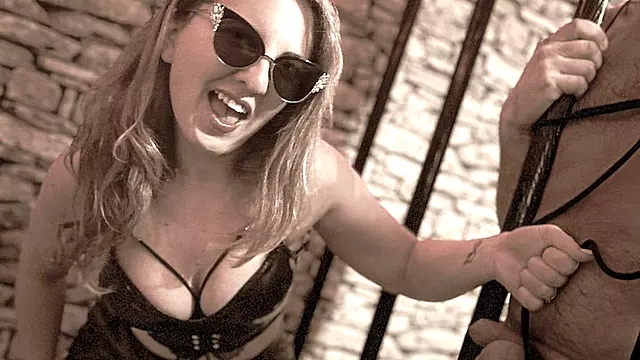 Ball whipping by arrogant Blonde Mistress - DIABOLIC CBT