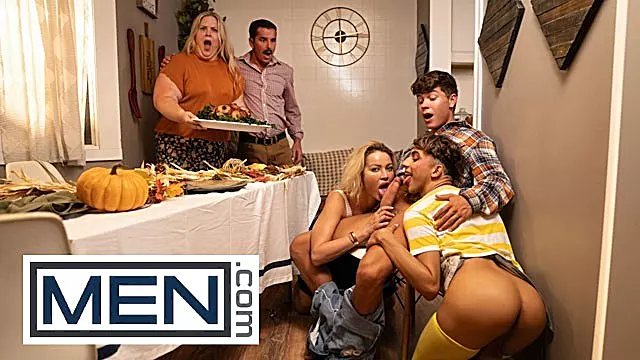 Thanksgiving Turns Into A Messy Threesome Featuring Drake Von, Foxy Alex And