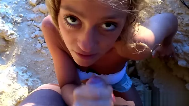 Beautiful sunset fuck at the seaside
