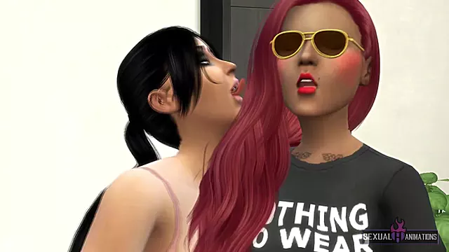 Lesbian Stepsisters Eat Pussy Very Hard - Sexual Hot Animations