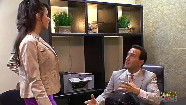 Sexually Attractive Dancers Into The Office Turns Into Group Sex With Two Creampies For The Milfs