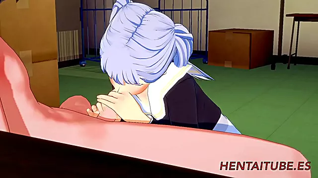 Noelle Silva Sucks Dick & Cumes in Mouth Before Wild 3D Anime Pussy Fuck & Multiple Creampies