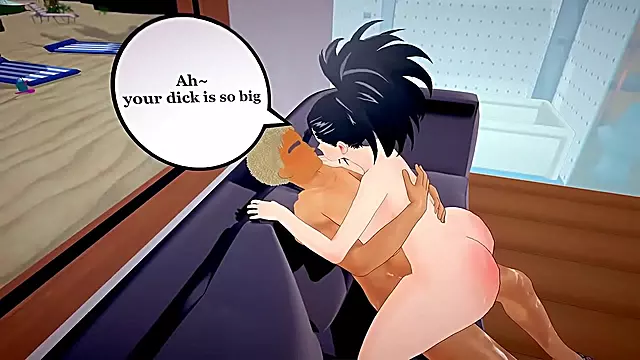 Blonde Redhead Anime Babe With Big Boobs Fucks Hard for Hot Gaming Sex Scene